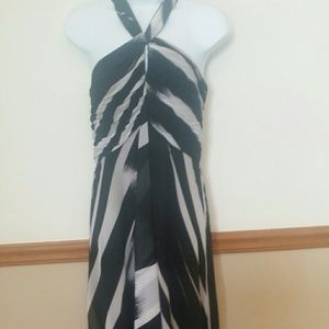 Black and white maxi dress
